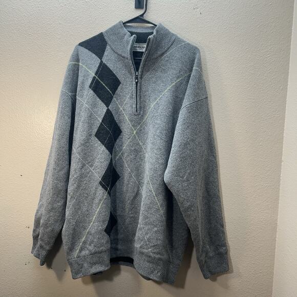 PROQUIP Lambswool Water Repellent Knit Golf Jumper Pullover Sweater Mens XXL - Picture 1 of 4